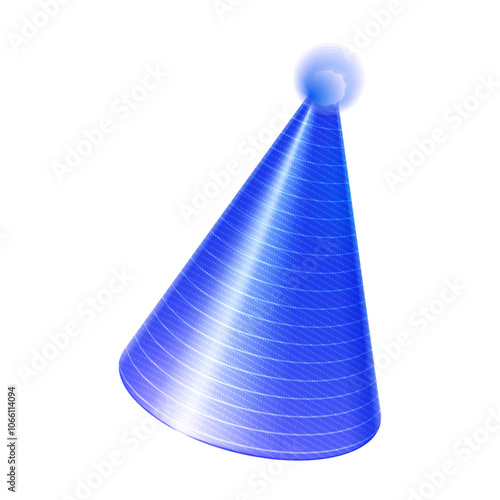 Party hat illustration on the white background