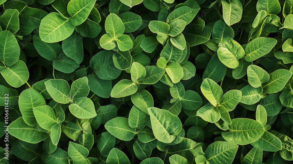 aerial view of soybean field with lush green plants sustainable agriculture and crop production aerial view of soybean field with lush green plants sustainable agriculture and crop production