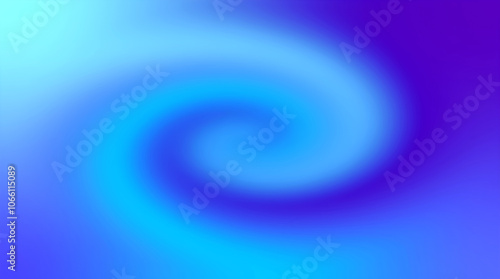 Abstract hypnotic background with gradient blue purple swirls for wallpaper cover design