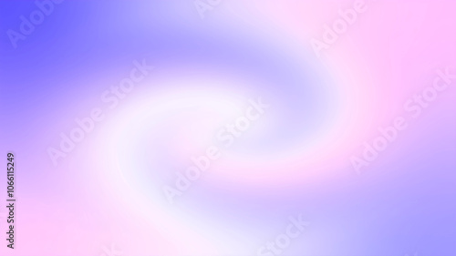 Abstract dreamy background with a soft pastel swirl gradient going from pink to purple and white