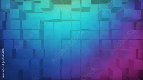 Cube grainy pastel color gradient background, vibrant poster noise extrude texture banner, cover header backdrop design