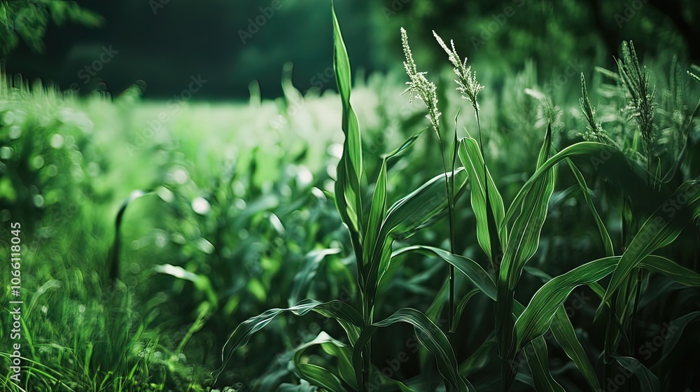 A close-up of a lush cornfield, showcasing vibrant green leaves and a soft, out-of-focus background. A close-up of a lush cornfield, showcasing vibrant green leaves and a soft, out-of-focus background.