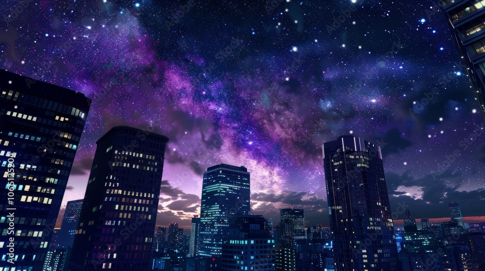 Fototapeta premium Urban Internet technology background