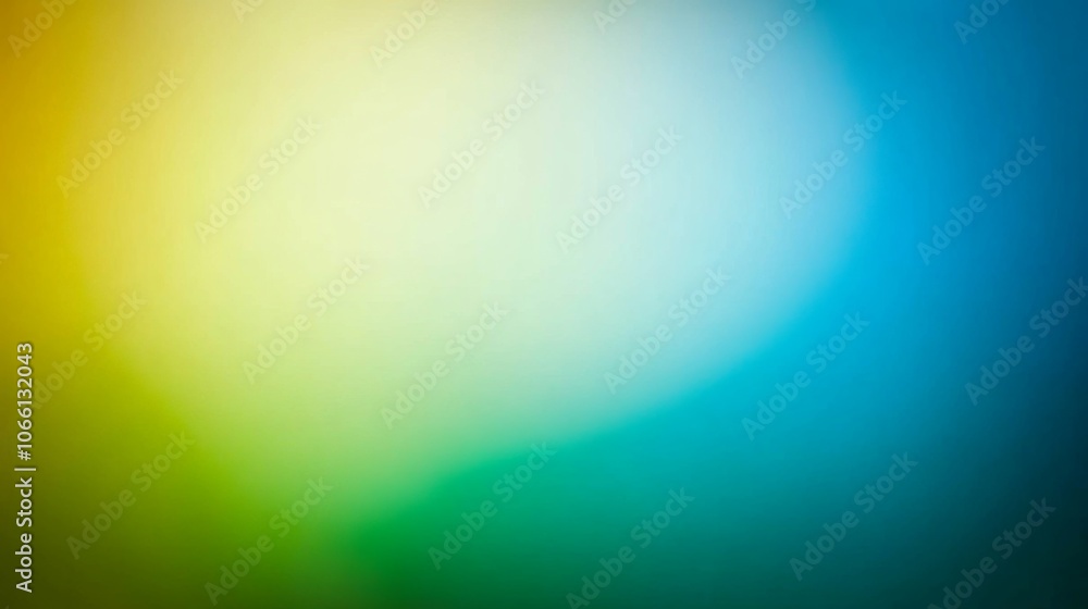 Obraz premium Abstract Blurred Background with Yellow Green and Blue Gradient