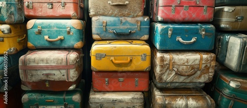 Vintage Suitcases Stacked