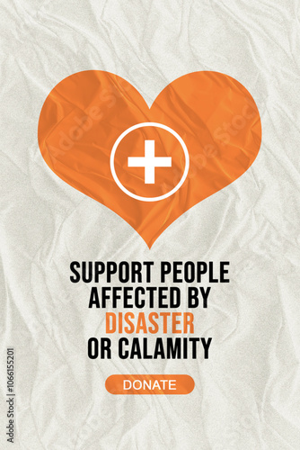 humanitarian fundraising poster