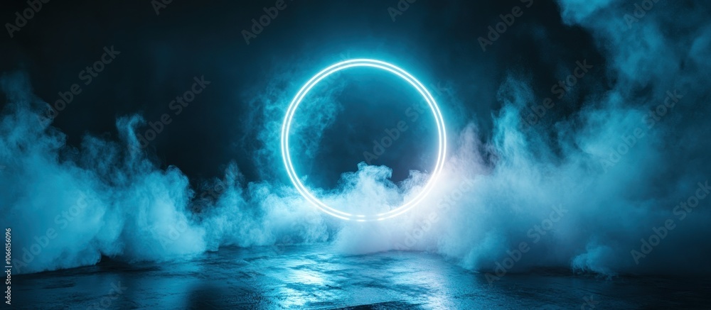 Neon Circle in Smoke Neon Circle in Smoke