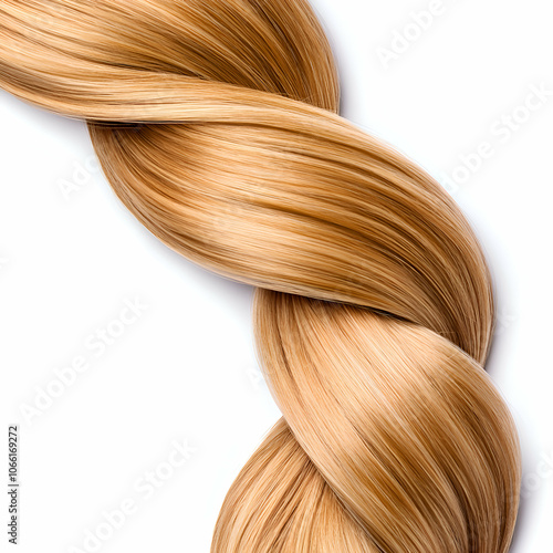Wallpaper Mural Shiny Blonde Hair Strand, curl, wavy, straight, healthy, smooth Torontodigital.ca