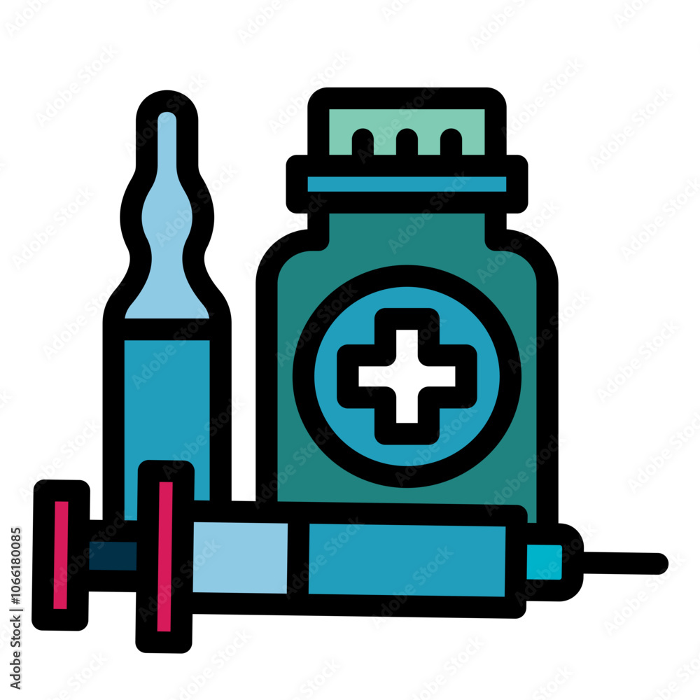 Obraz premium Ampoule Icon