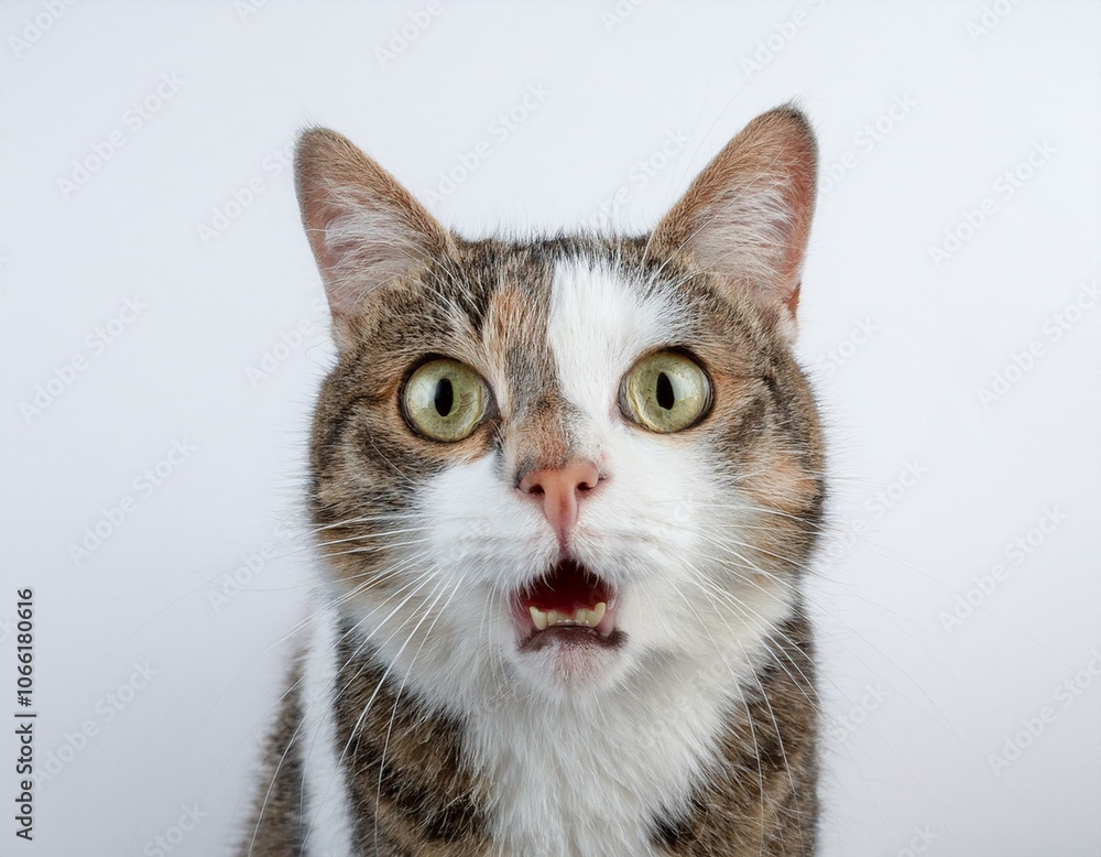 Obraz premium surprised cute kitten cat