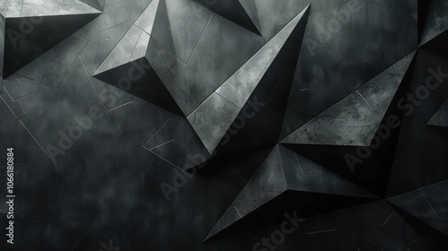 Wallpaper Mural Abstract Black Geometric Pattern on a Rough Surface Torontodigital.ca