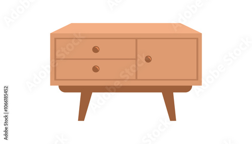 Modern Buffet Illustrations. Buffet Illustrations for a Beautifully Organized Dining Area. Elegant and Sophisticated Sideboard Illustrations.