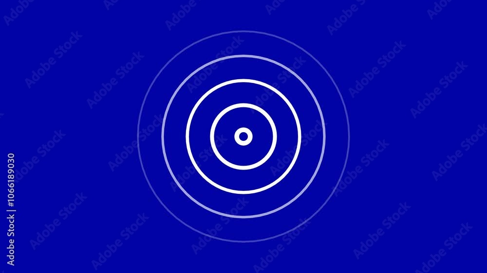 Radio wave animation, scanning waveform animation. Radio wave animation, scanning waveform animation.