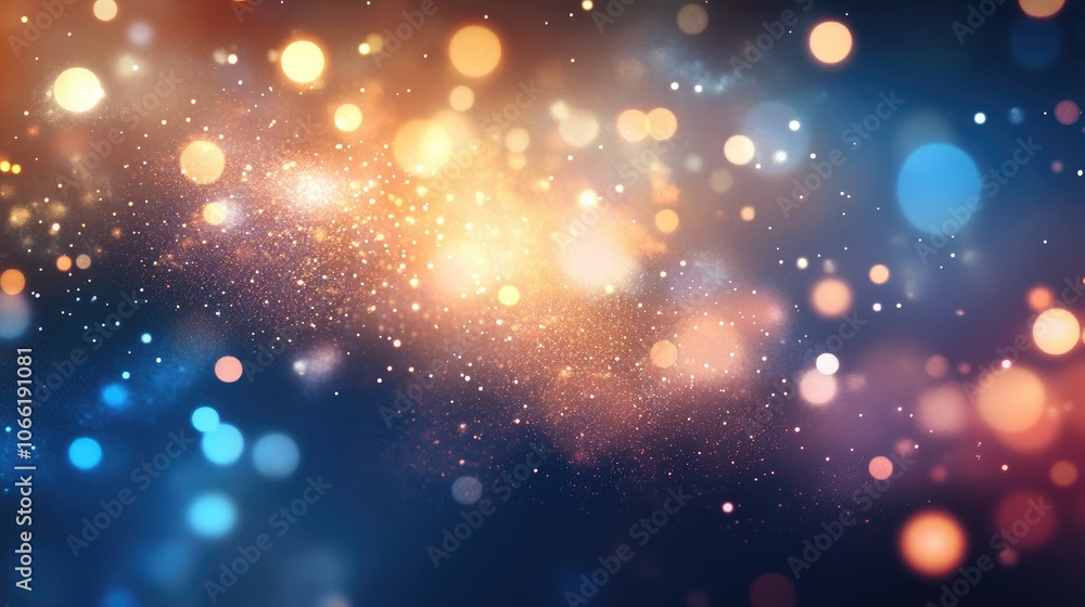 Abstract Bokeh Background with Warm and Cool Colors Abstract Bokeh Background with Warm and Cool Colors