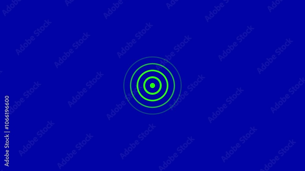 Radio waves signal and circle wave pulse animation background. Radio waves signal and circle wave pulse animation background.
