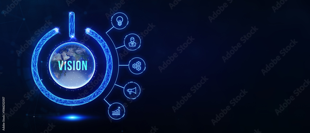 Vision concept. Business concept. 3d illustration Vision concept. Business concept. 3d illustration