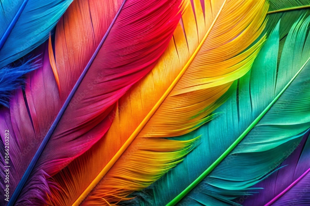Fototapeta premium colorful feathers background