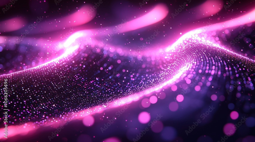 Abstract Purple and Pink Glowing Lights with a Wavy Texture Abstract Purple and Pink Glowing Lights with a Wavy Texture