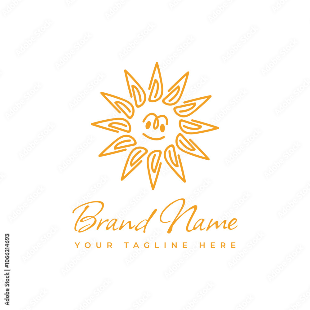 Sunflower Smile Logo, symbolizing joy, positivity, and growth Sunflower Smile Logo, symbolizing joy, positivity, and growth