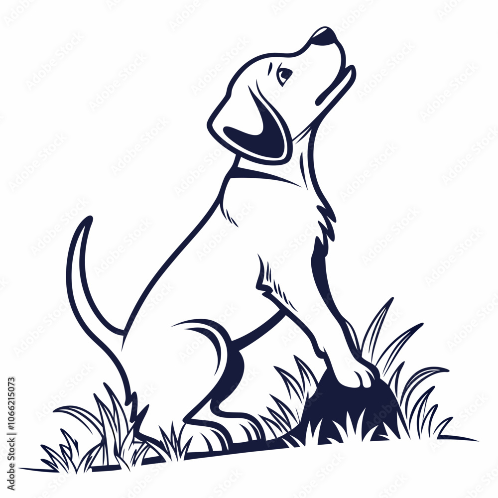 Fototapeta premium Love cat vector silhouette illustration