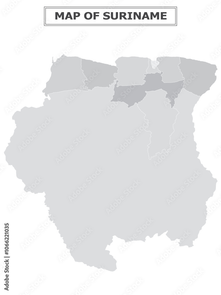Fototapeta premium American Countries Geography Political map. Political map of country with capital, province or state capital, major cities and town.