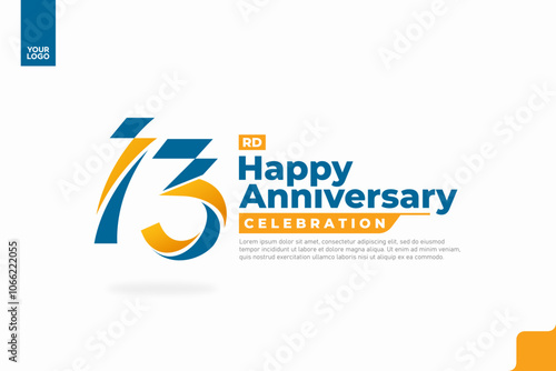 Free Download Number 13 logo icon design, 13rd birthday logo number, anniversary 13 - GFXLoad