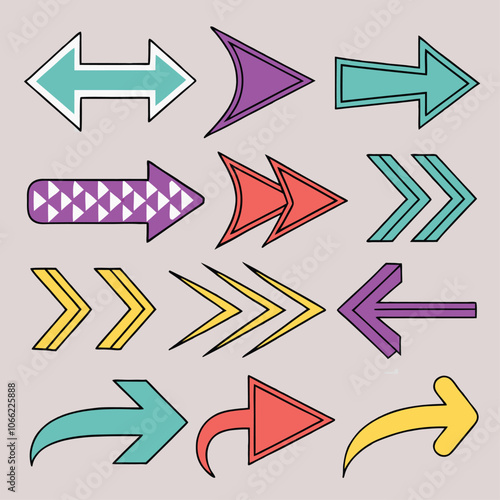 colourful vector arrows