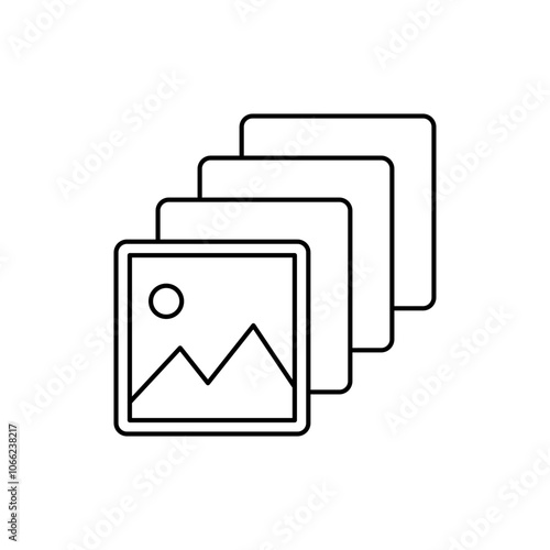 Outline Icon of painting results, Painting Tools
