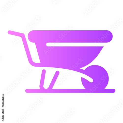 wheelbarrow Gradient icon