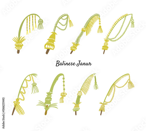 Balinese Yellow Leaf Janur Decoration