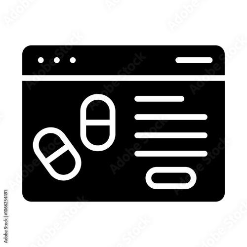 Buy Drugs Solid Icon