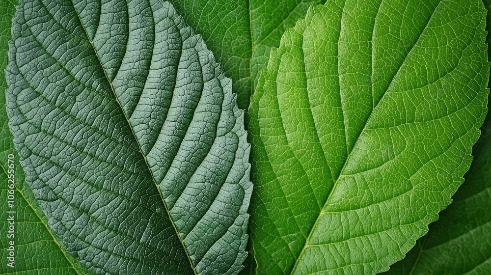 Green Leaf Texture Close Up. Green Leaf Texture Close Up.