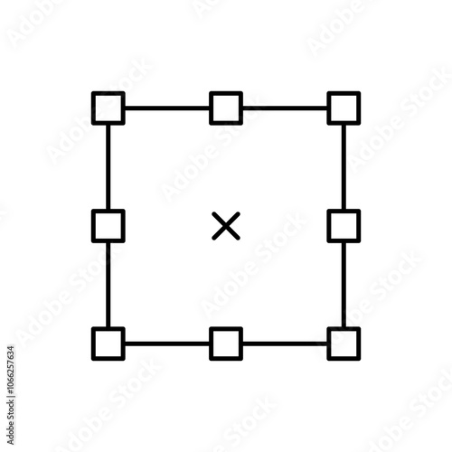 Outline Icon transform tool, Design Tools