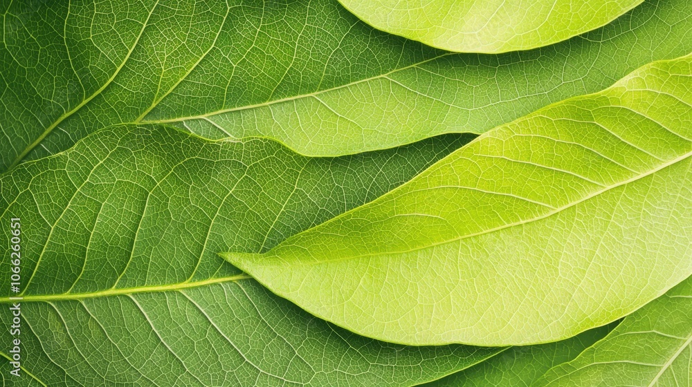 Fototapeta premium Green Leaf Texture Background.