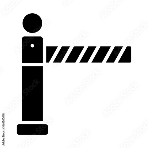 Road Barrier Solid Icon
