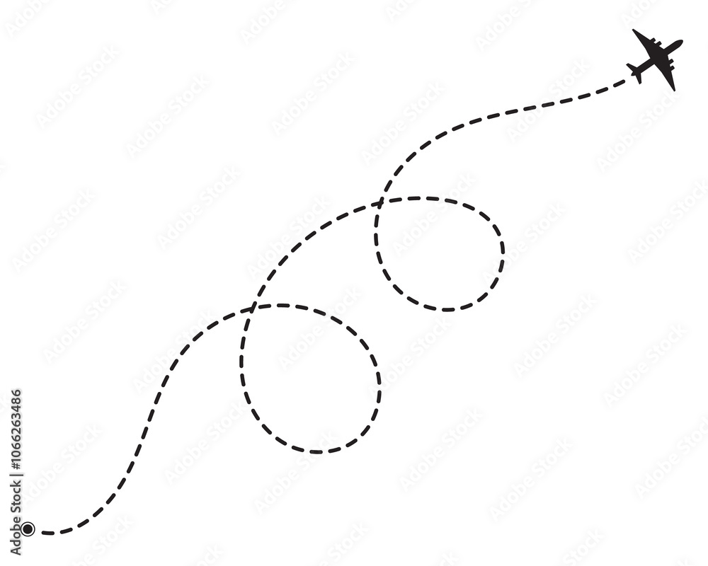 icon illustration airplane flying and dotted line curve. map marker location pin. transparent background with png icon illustration airplane flying and dotted line curve. map marker location pin. transparent background with png