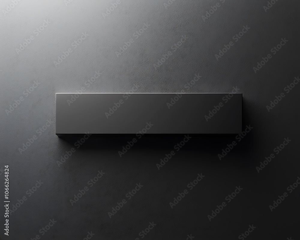 A sleek black rectangular object set against a textured gray background, emphasizing minimalism and modern design. A sleek black rectangular object set against a textured gray background, emphasizing minimalism and modern design.