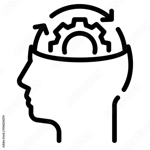 brainstorm process Line Icon