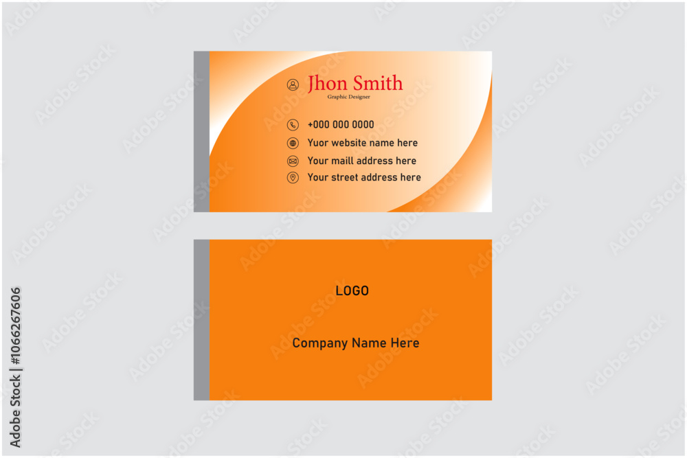 Fototapeta premium Business card template