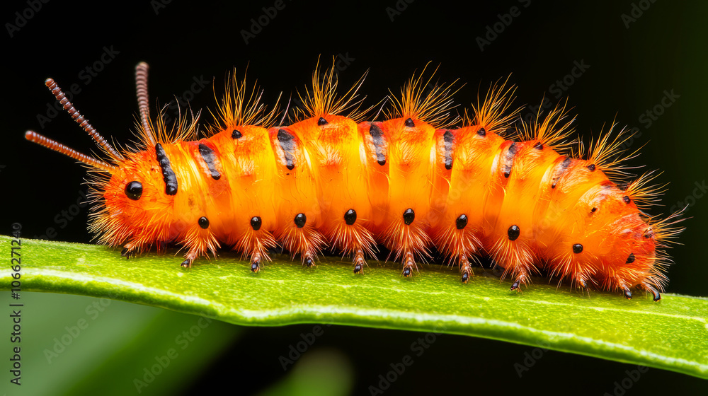 Explore the fascinating life cycle of the vibrant orange caterpillar found in nature's garden Explore the fascinating life cycle of the vibrant orange caterpillar found in nature's garden