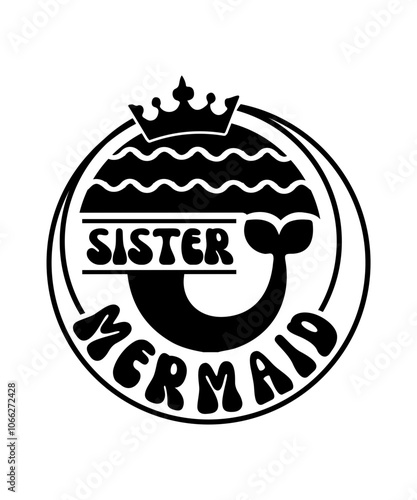 sister mermaid svg