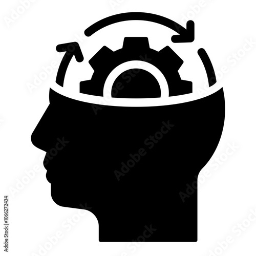 brainstorm process Solid icon