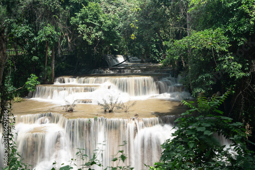 Forest and mountain in Sangkhlaburi District, Kanchanaburi Thailand 2023 photo