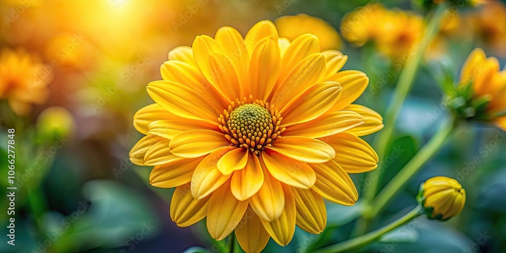 Close-up of a vibrant yellow flower in full bloom, botanical, nature, close-up, petal, vibrant, yellow, flower, bloom, spring Close-up of a vibrant yellow flower in full bloom, botanical, nature, close-up, petal, vibrant, yellow, flower, bloom, spring
