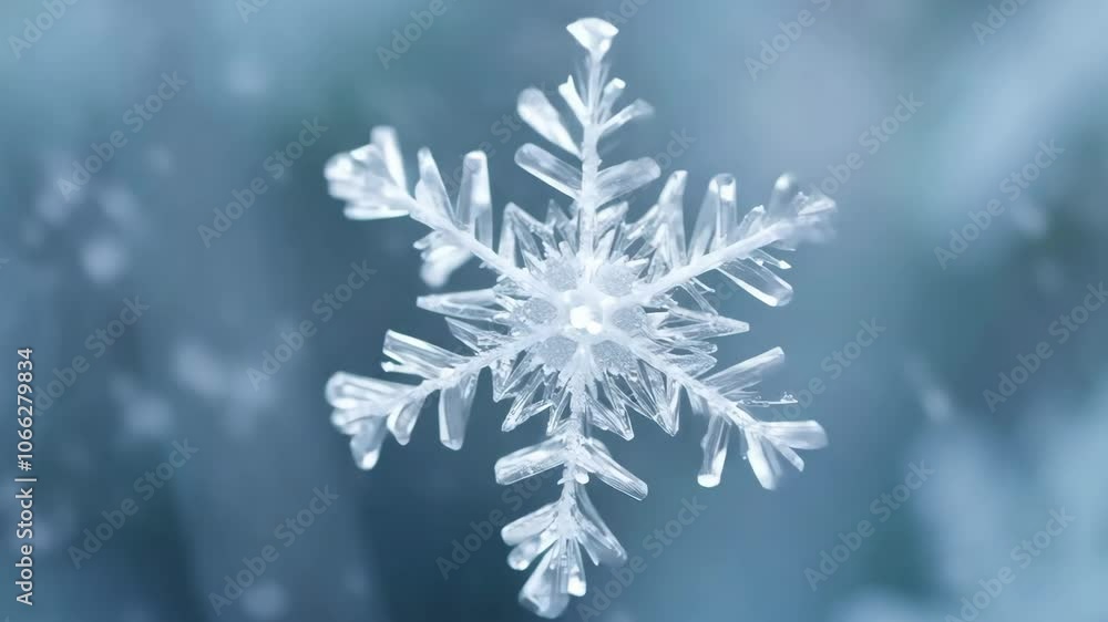Intricate Snowflake Close Up on a Frosty Winter Day for Seasonal Designs Intricate Snowflake Close Up on a Frosty Winter Day for Seasonal Designs
