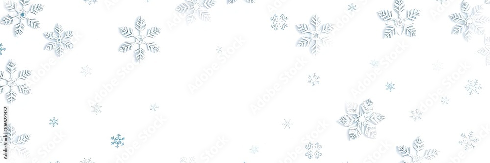 Delicate snowflake pattern on white background with intricate details and crystal formations, wintry scene, sparkling Delicate snowflake pattern on white background with intricate details and crystal formations, wintry scene, sparkling