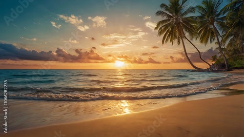 sunset at the beach