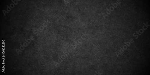 Dark Black distressed grunge texture, old vintage charcoal backdrop granite blackboard and chalkboard. Abstract wall surface, black stucco texture. Black gray satin dark texture luxurious background.
