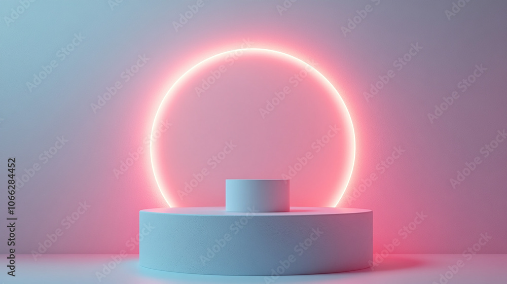 Christmas podium Holiday xmas white stand render, minimal studio. Christmas podium Holiday xmas white stand render, minimal studio.