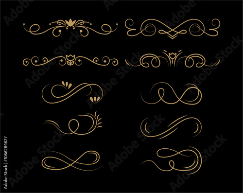 Calligraphic ornament collection